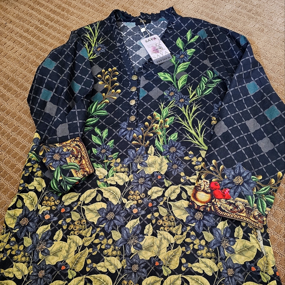 Saya brand kurti with tag .fabric is summer ☀️